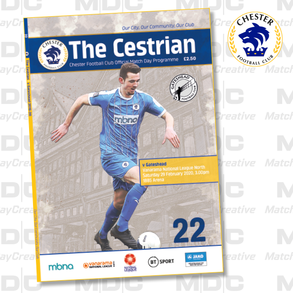 Chester v Gateshead Programme