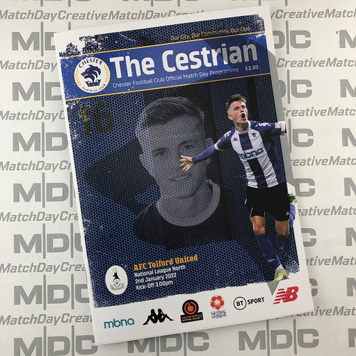 2021/22 #16 Digital Chester v AFC Telford United 02.01.22 National League North Digital Programme