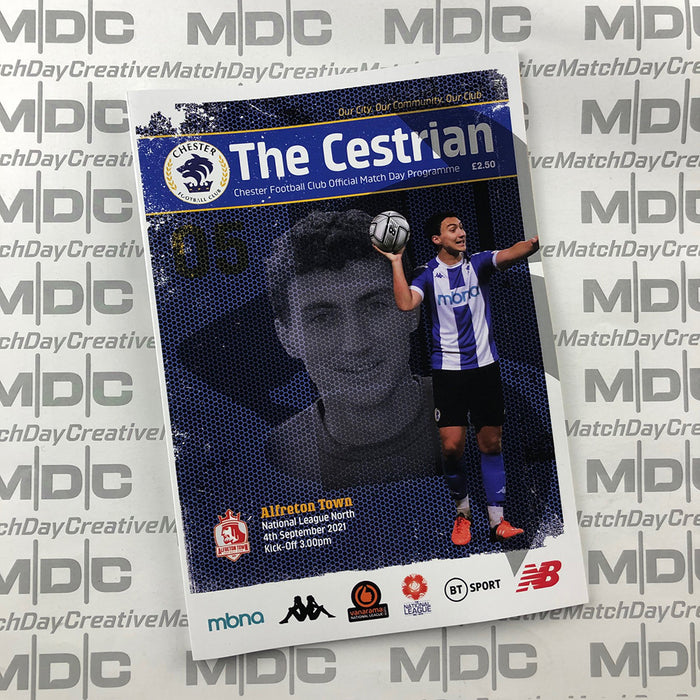 2021/22 #05 Chester v Alfreton Town National League North 04.09.21 Printed Programme