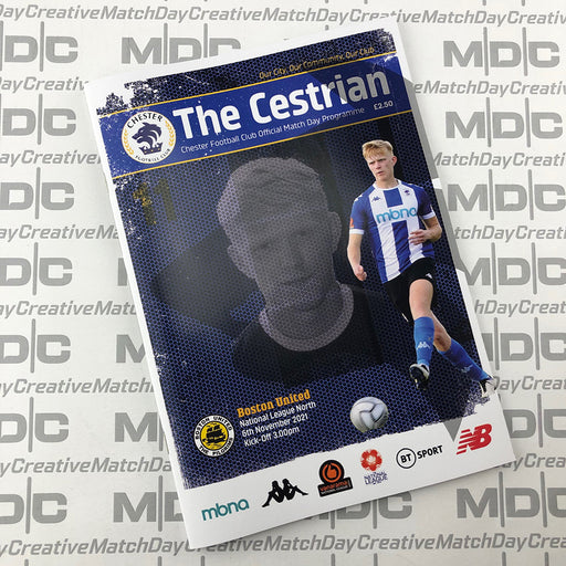 2021/22 #11 Digital Chester v Boston United 06.11.21 National League North Digital Programme