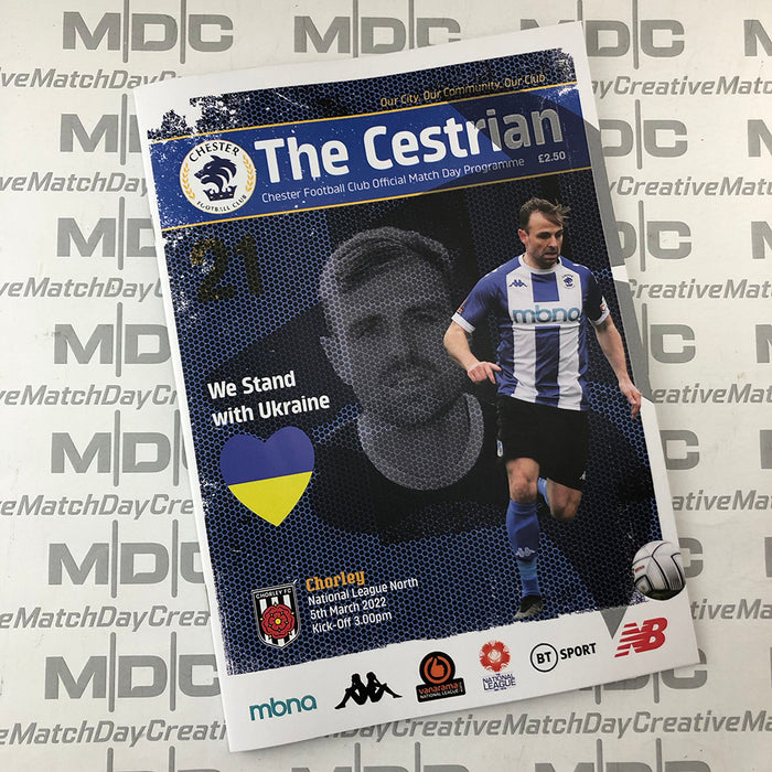 2021/22 #21 Chester v Chorley National League North 05.03.22 Printed Programme