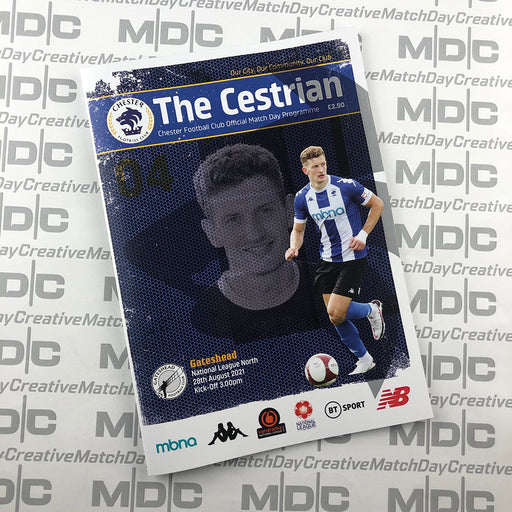 2021/22 #04 Chester v Gateshead National League North 28.08.21 Printed Programme