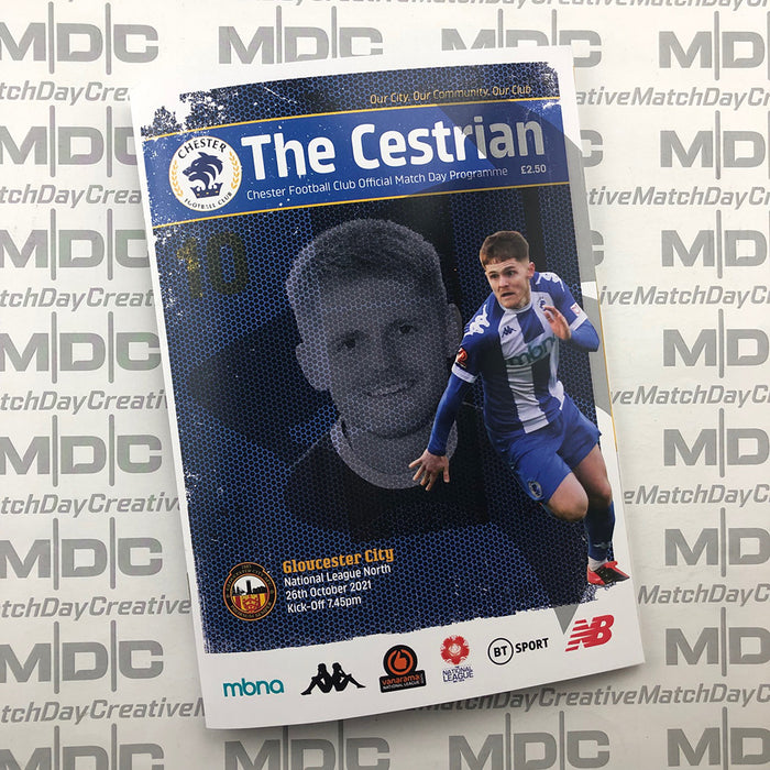 2021/22 #10 Chester v Gloucester City National League North 26.10.21 Printed Programme