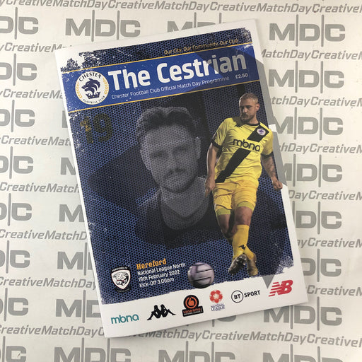 2021/22 #19 Chester v Hereford National League North 19.02.22 Printed Programme