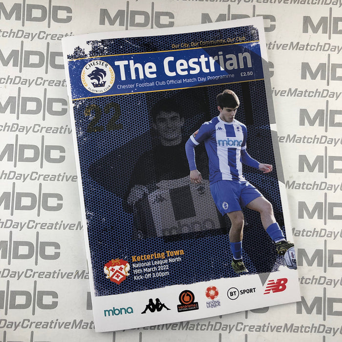 2021/22 #22 Chester v Kettering Town National League North 19.03.22 Printed Programme