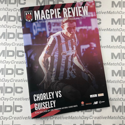 2021/22 #18 Chorley v Guiseley National League North 02.04.22 Printed Programme