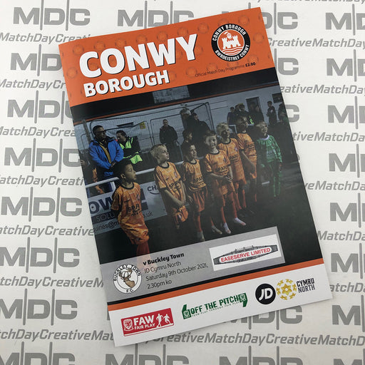 2021/22 #11 Conwy Borough v Buckley Town 09.10.21 JD Cymru North Programme