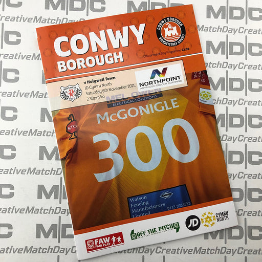 2021/22 #13 Conwy Borough v Holywell Town 06.11.21 JD Cymru North Programme