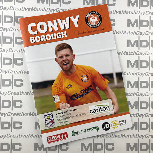 2021/22 #09 Conwy Borough v Holyhead Hotspur 18.09.21 JD Cymru North Programme