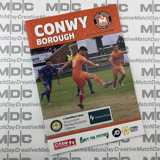 2021/22 #04 Conwy Borough v Llanidloes Town 31.07.21 JD Cymru North Programme