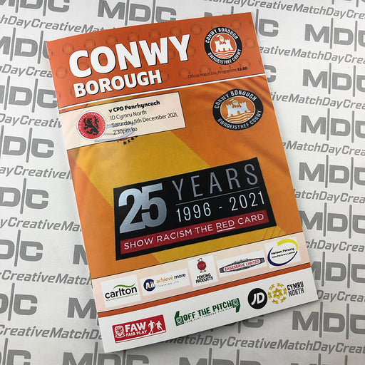 2021/22 #14 Conwy Borough v CPD Penrhyncoch 11.12.21 JD Cymru North Programme