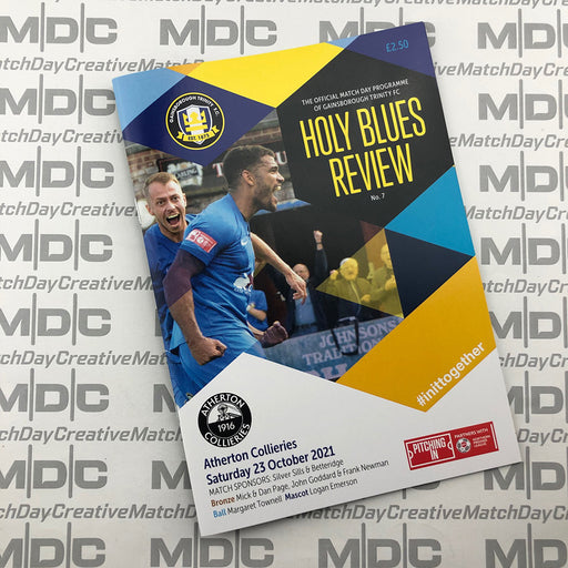 2021/22 #07 Gainsborough Trinity v Atherton Collieries NPL 23.10.21 Programme