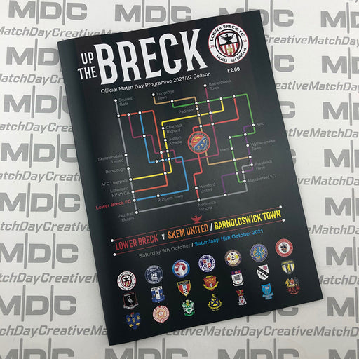 2021/22 #07 Lower Breck v Skelmersdale United 09.10.21 and v Barnoldswick Town 16.10.21 NWCFL Programme