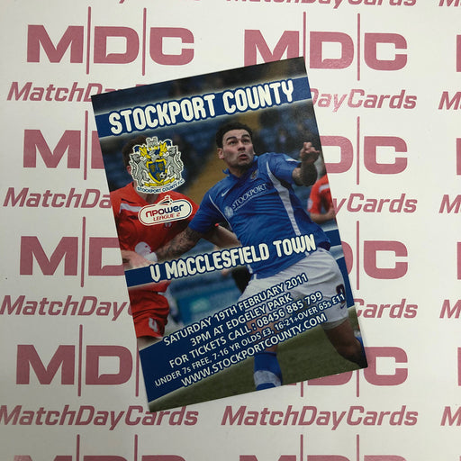 Stockport County v Macclesfield Town Trading Card