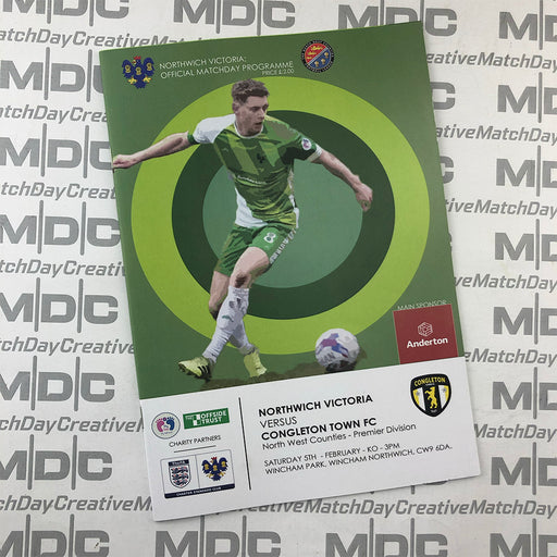 2021/22 #18 Northwich Victoria v Congleton Town 05.02.22 NWCFL Programme