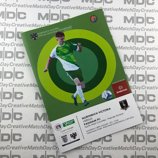 2021/22 #05 Northwich Victoria v Padiham 28.08.21 NWCFL Programme