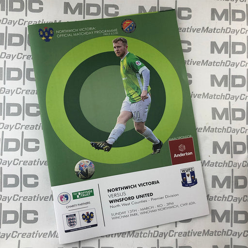 2021/22 #20 Northwich Victoria v Winsford United 13.03.22 NWCFL Programme