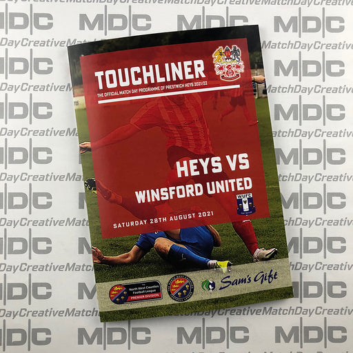 2021/22 #05 Prestwich Heys v Winsford United 28.08.21 Programme