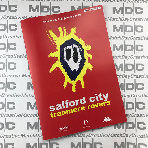 2021/22 #16 Salford City v Tranmere Rovers SkyBet League 2 11.01.22 Programme