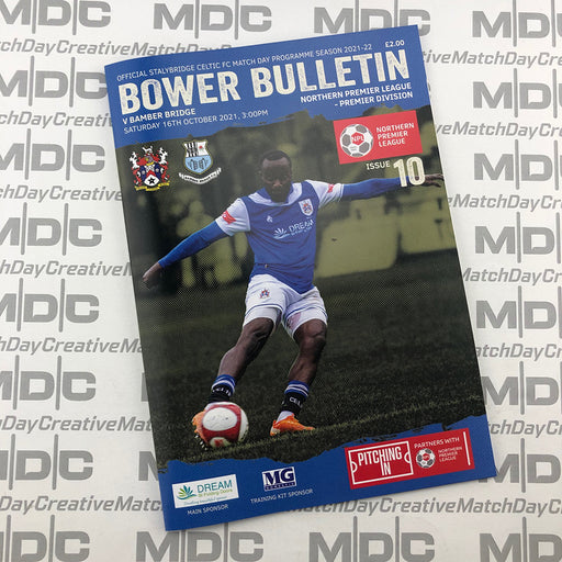 2021/22 #10 Stalybridge Celtic v Bamber Bridge NPL 16.10.21 Programme