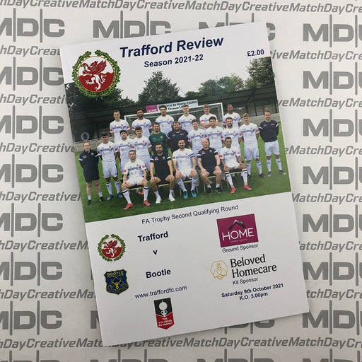 2021/22 #08 Trafford v Bootle FA Trophy 09.10.21 Digital Programme