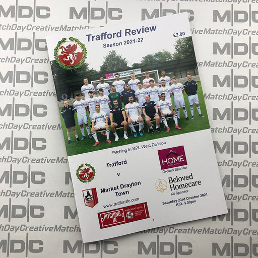 2021/22 #09 Trafford v Market Drayton Town 23.10.21 Digital Programme