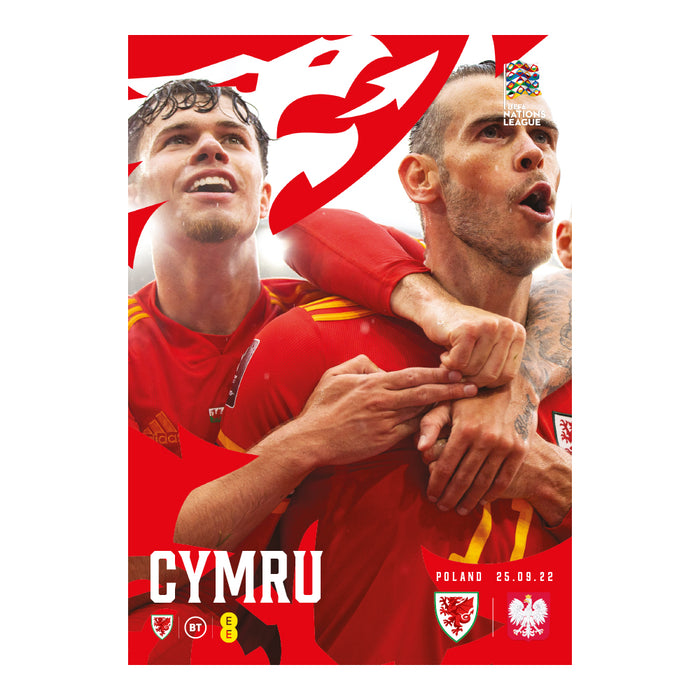 2022 #04 Cymru (Wales) v Poland Nations League 2022 25.09.22 Printed Programme