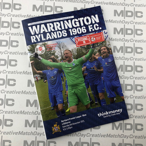 2021/22 #12 Warrington Rylands v Clitheroe 06.11.21 NPL Programme