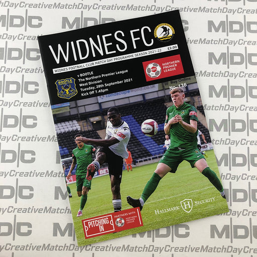 2021/22 #05 Widnes v Bootle NPL 28.09.21 Printed Programme