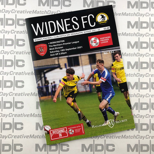 2021/22 #03 Widnes v Workington NPL 18.09.21 Printed Programme