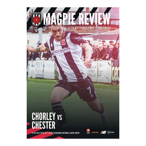 2022/23 #07 Chorley v Chester National League North 27.09.22 Printed Programme