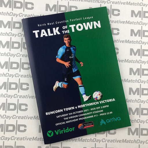 2021/22 #10 Runcorn Town v Northwich Victoria 02.10.21 NWCFL Programme