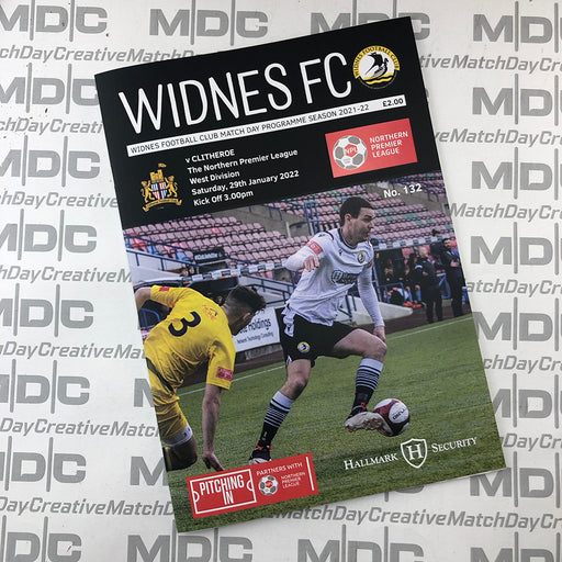 2021/22 #14 Widnes v Clitheroe NPL 29.01.22 Printed Programme